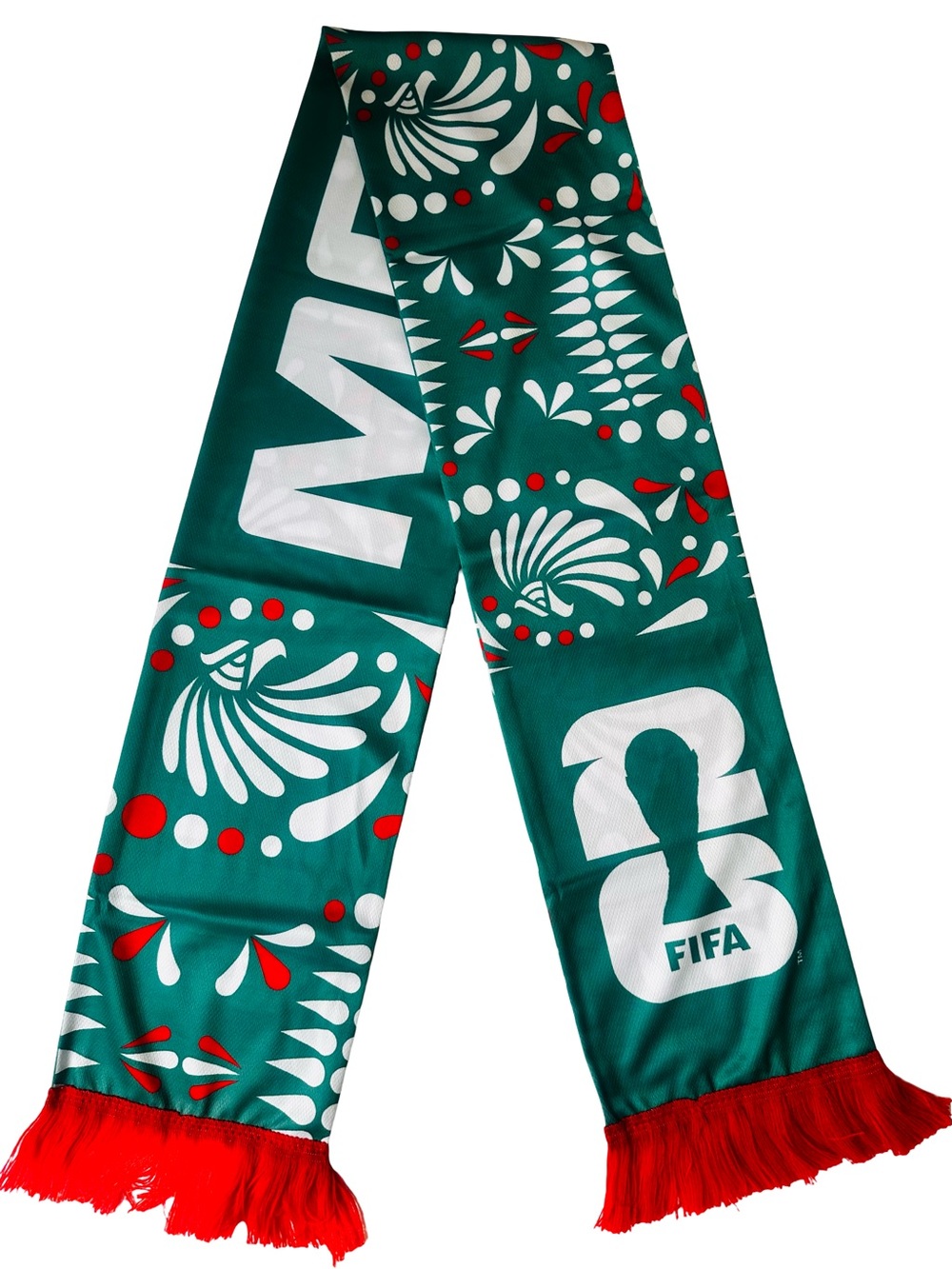 FIFA World Cup Official Mexico Green & Red Fan Scarf
